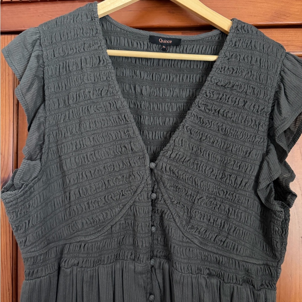 Quince Charcoal Maxi Dress - Picture 2 of 4